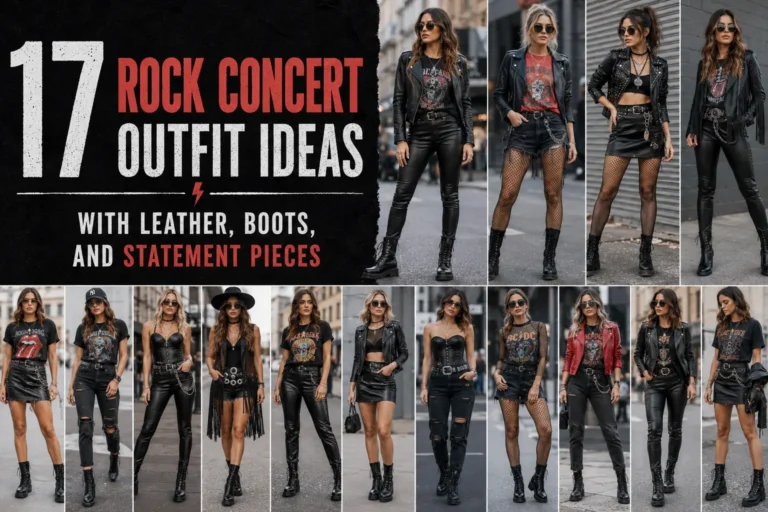 17 Rock Concert Outfit Ideas with Leather, Boots, and Statement Pieces The Looks Diary