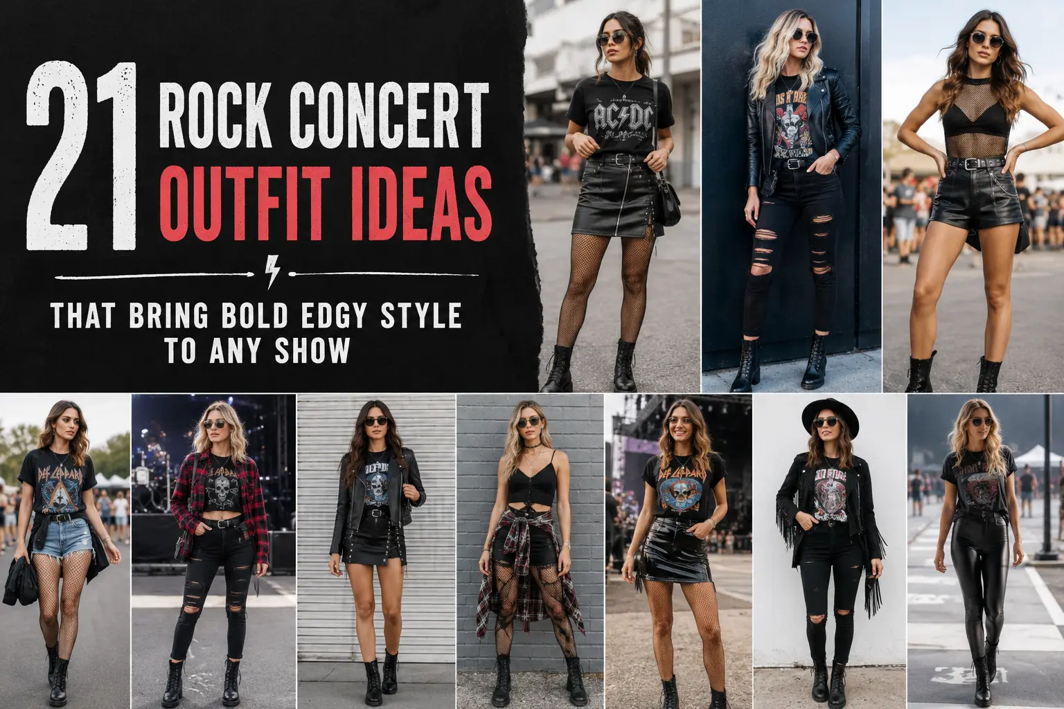21 Rock Concert Outfit Ideas That Bring Bold Edgy Style to Any Show The Look Diary