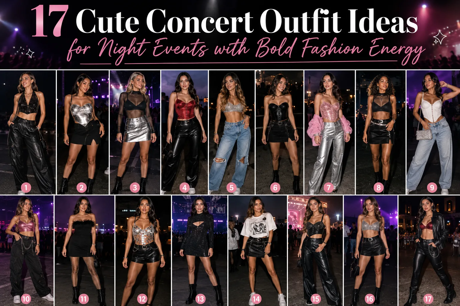 17 Cute Concert Outfit Ideas for Night Events with Bold Fashion Energy The Look Diary