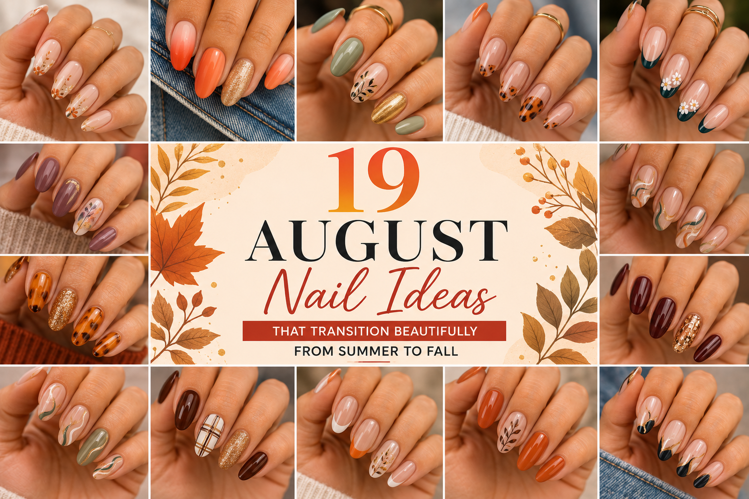 19 August Nail Ideas That Transition Beautifully from Summer to Fall The Look Diary