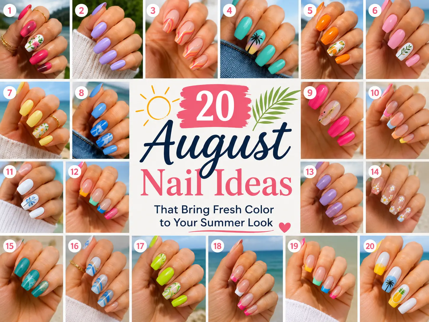 20 August Nail Ideas That Bring Fresh Color to Your Summer Look The Look Diary