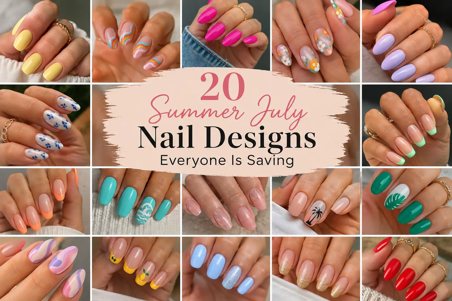 20 Summer July Nail Designs Everyone Is Saving The Look Diary