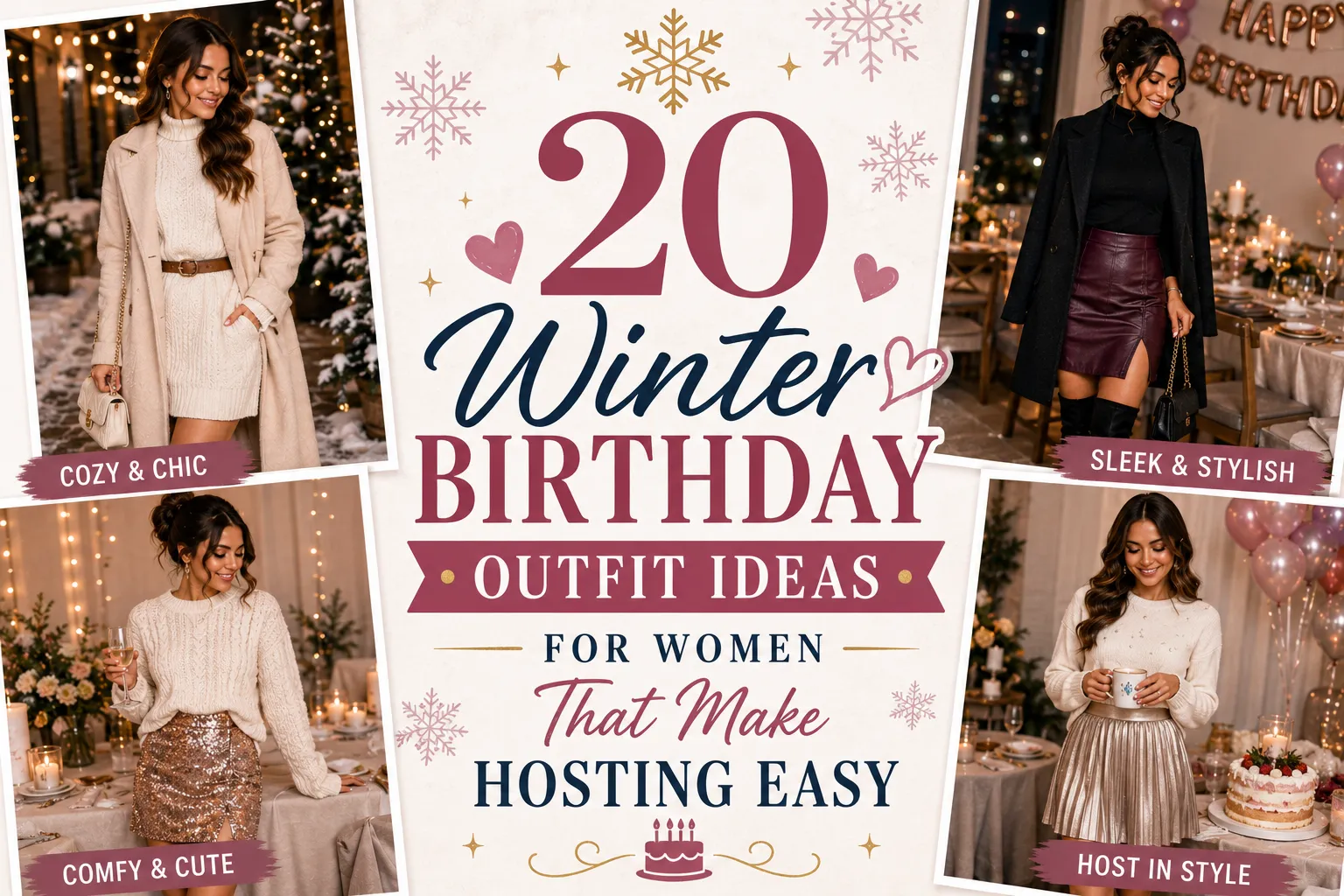 20 Winter Birthday Outfit Ideas For Women That Make Hosting Easy The Look Diary