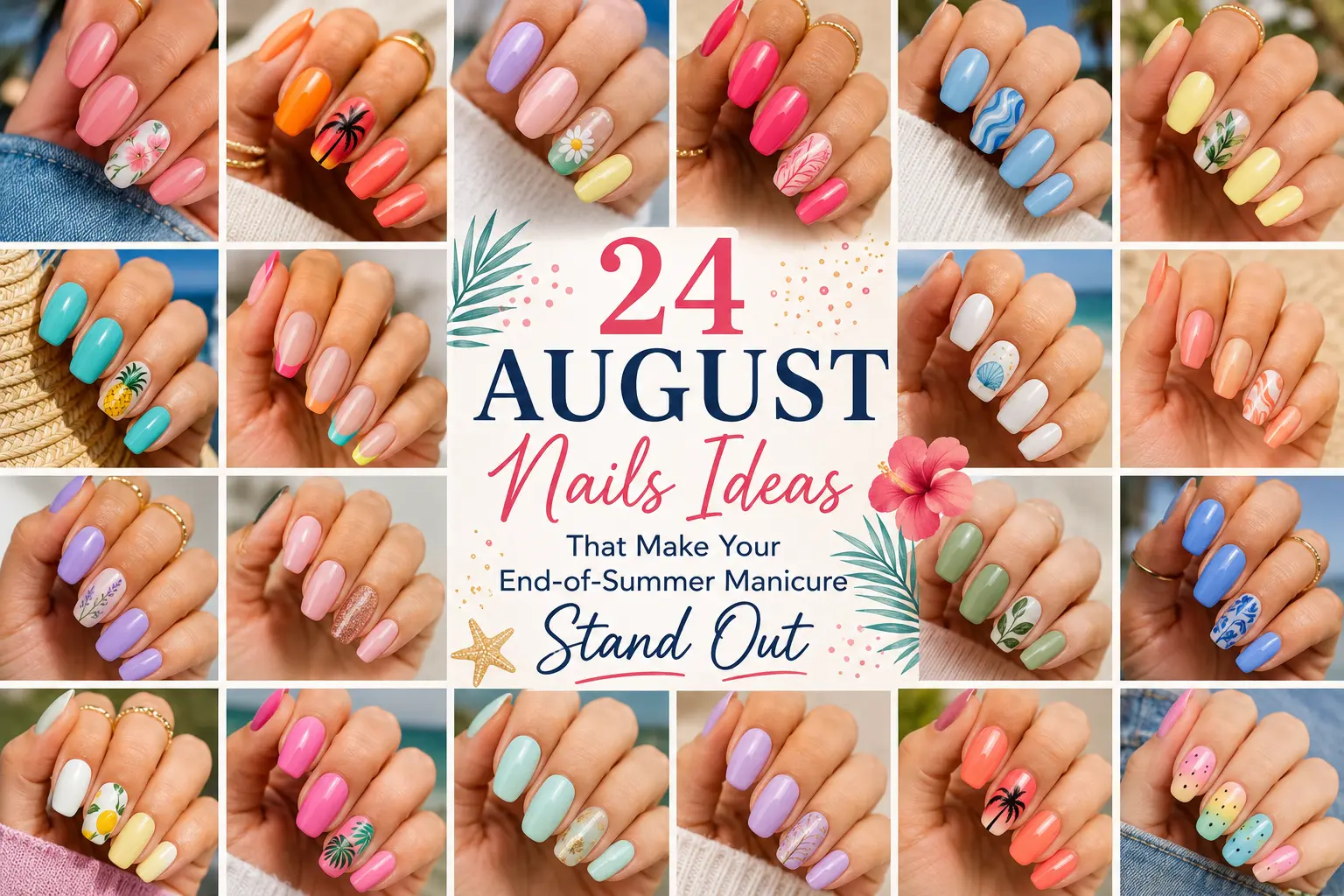 24 August Nails Ideas That Make Your End-of-Summer Manicure Stand Out The Look Diary