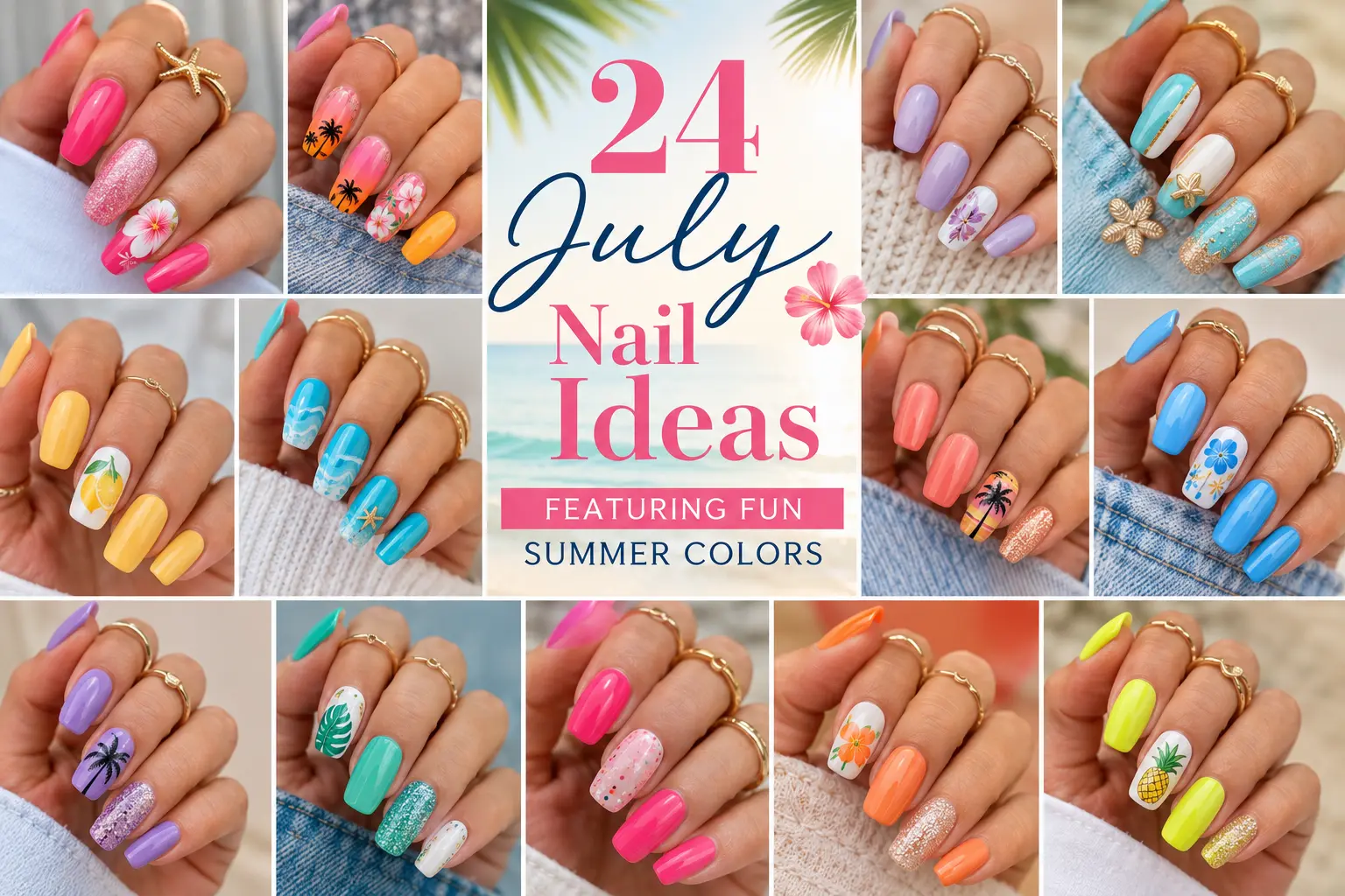 24 July Nail Ideas Featuring Fun Summer Colors The look Diary