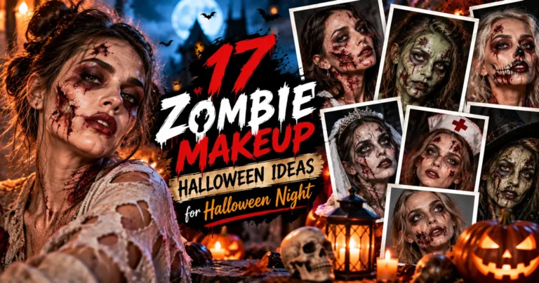 17 Zombie Makeup Halloween Ideas for Halloween Night