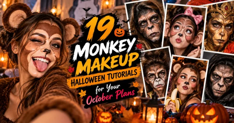 19 Monkey Makeup Halloween Tutorials