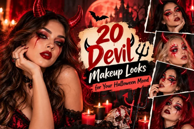 20 Devil Makeup Halloween Looks for Your Halloween Mood
