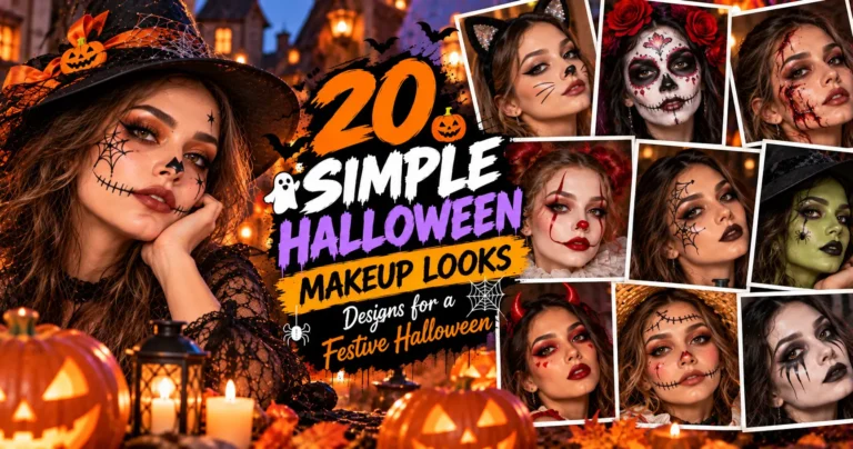 20 Simple Halloween Makeup Looks Designs for a Festive Halloween