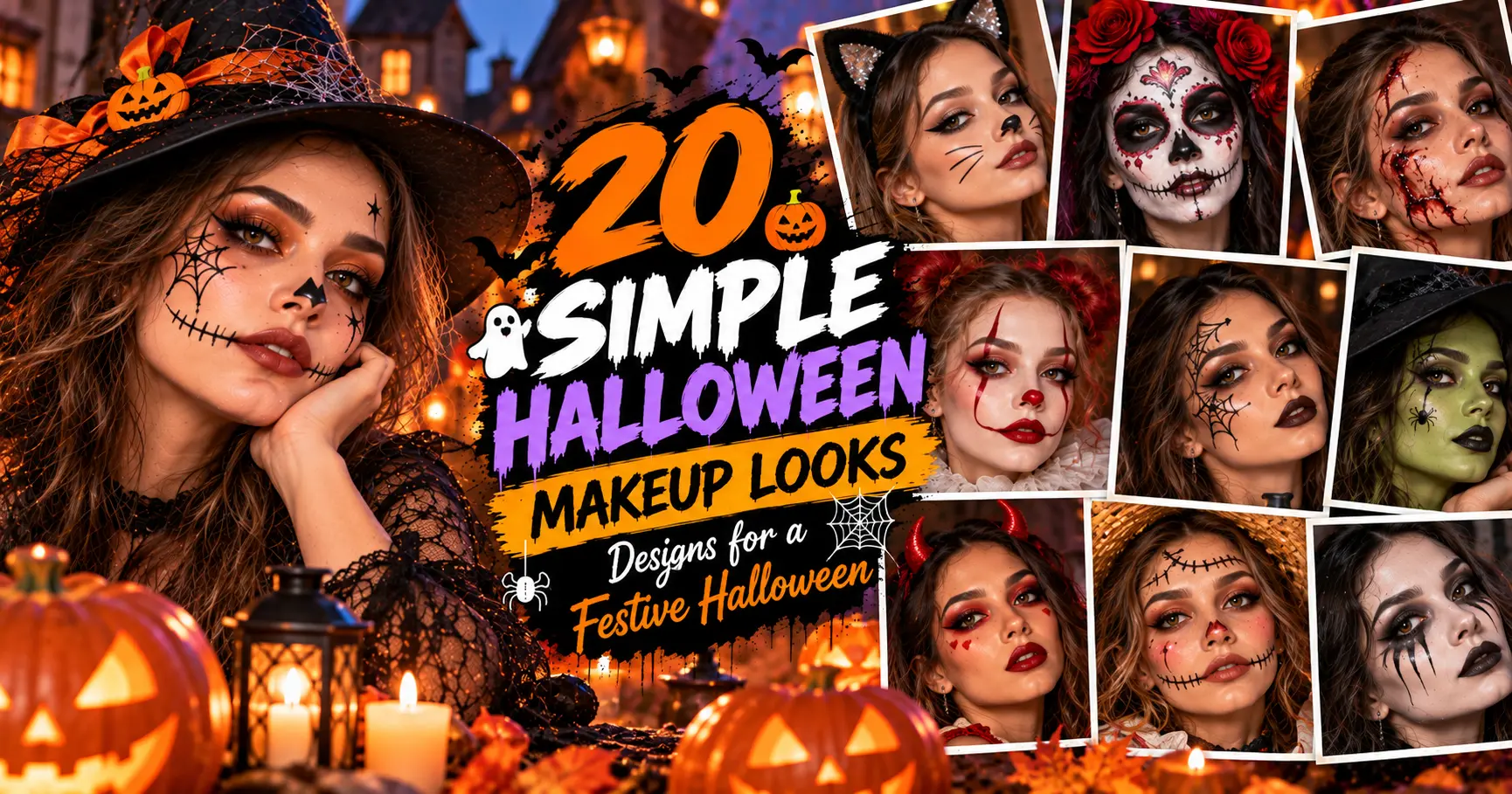 20 Simple Halloween Makeup Looks Designs for a Festive Halloween