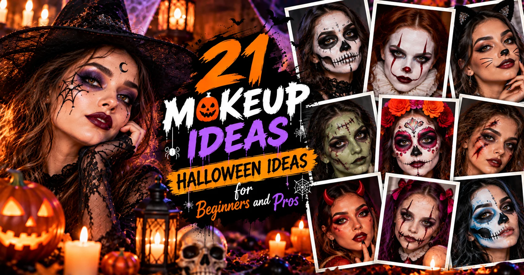 21 Makeup Ideas Halloween Ideas for Beginners and Pros