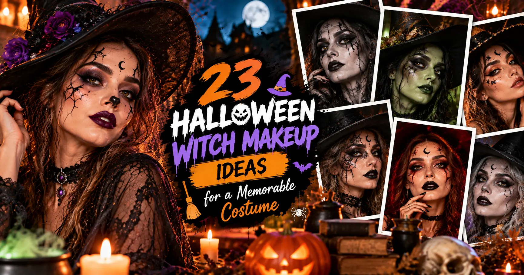 23 Halloween Witch Makeup Ideas for a Memorable Costume