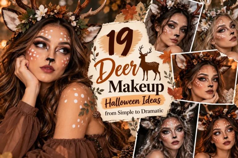 19 Deer Makeup Halloween Ideas from Simple to Dramatic